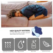1 Set (8 piezas/15 piezas) Toallas sanitarias reutilizables, sin olor, lavables, suaves, aptas para menstruación e incontinencia femenina, portátiles y reemplazables - Azul - Ver 8