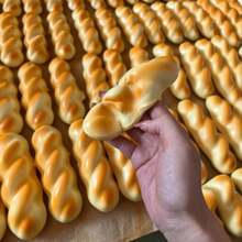 Slow-Rising Braided Bread Squishy Stress Relief Toy, Soft Squeeze Sensation