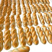 Slow-Rising Braided Bread Squishy Stress Relief Toy, Soft Squeeze Sensation