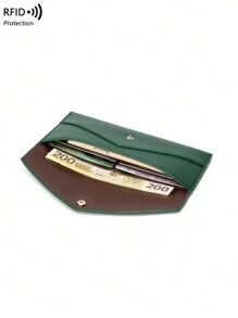 CHARM INFINITE RFID Anti-Theft New Women's Wallet Soft Leather Envelope Long Wallet Slim And Portable Minimalist Clutch Gifts For Women