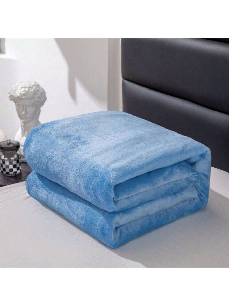 Black Flannel Blanket - 藍色 - 查看 1