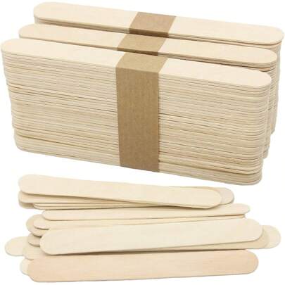 50/100pcs Disposable Wooden Hair Removal Wax Stick Woman Body Depilation Spatula Applicators Wood Beauty Tools, Hair Products And Accessories For Barber Salon Beauty Travel Essentials
