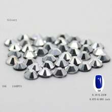 288 piezas/1440 piezas Rhinestones fluorescentes SS6-SS16 neón, cristal brillante súper Strass de vidrio para aplicar con plancha en telas, prendas y decoración de uñas DIY