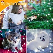1 Set Of 100 Foot/300 LED Outdoor Solar Light Strip, With Remote Control, 8 Modes Of Remote Timer, Automatic On/Off Light Strip, Solar Garden Light, Used For Outdoor Decoration, House Pavilions, Awnings, Swimming Pools, Stairs, Porch - White - View 5