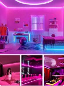 1 pezzo Striscia luminosa a LED al neon da 5V con interfaccia USB e interruttore touch, regolabile, flessibile, adatto per decorare camera da letto, soggiorno, casa, bar, interno ed esterno, include nastro biadesivo