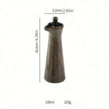 1pc 120ml窑烧陶瓷调味瓶日式油壶酱油瓶醋瓶橄榄油瓶创意调味瓶厨房用品 - 彩色 - 查看 2