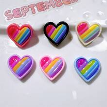 12 piezas Imanes de nevera con diseño de corazones de colores de temática del Día de San Valentín, decoración de cocina - Multicolor - Ver 5