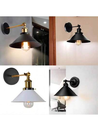 1pc Retro Industrial Wand Lamp Swing Arm, Creative Bedroom Dining Room Sconce Corridor Coffee Shop B, American Personalized Verlichting Fixture