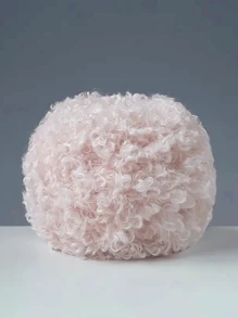 1 Skein Soft Faux Teddy Fur Yarn 100% Polyester Faux Fur Yarn Boucle Eyelash Cycle Yarn 50 Grams - Suitable For Diy Projects, Hand Bag, Jacket, Hat, Scarf & Other Home Textile Projects.