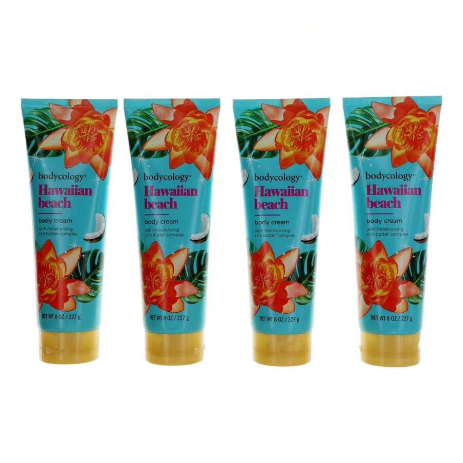 Hawaiian Beach By Bodycology,4 Pack 8 Oz Moisturizing Body Cream Women - 無色 - 查看 1