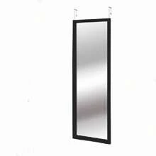 Door Mirror 30x120cm Black, White, Wood, Perfect To Have In Your Bedroom, Bathroom And Dressing Room - 黑色 - 查看 1