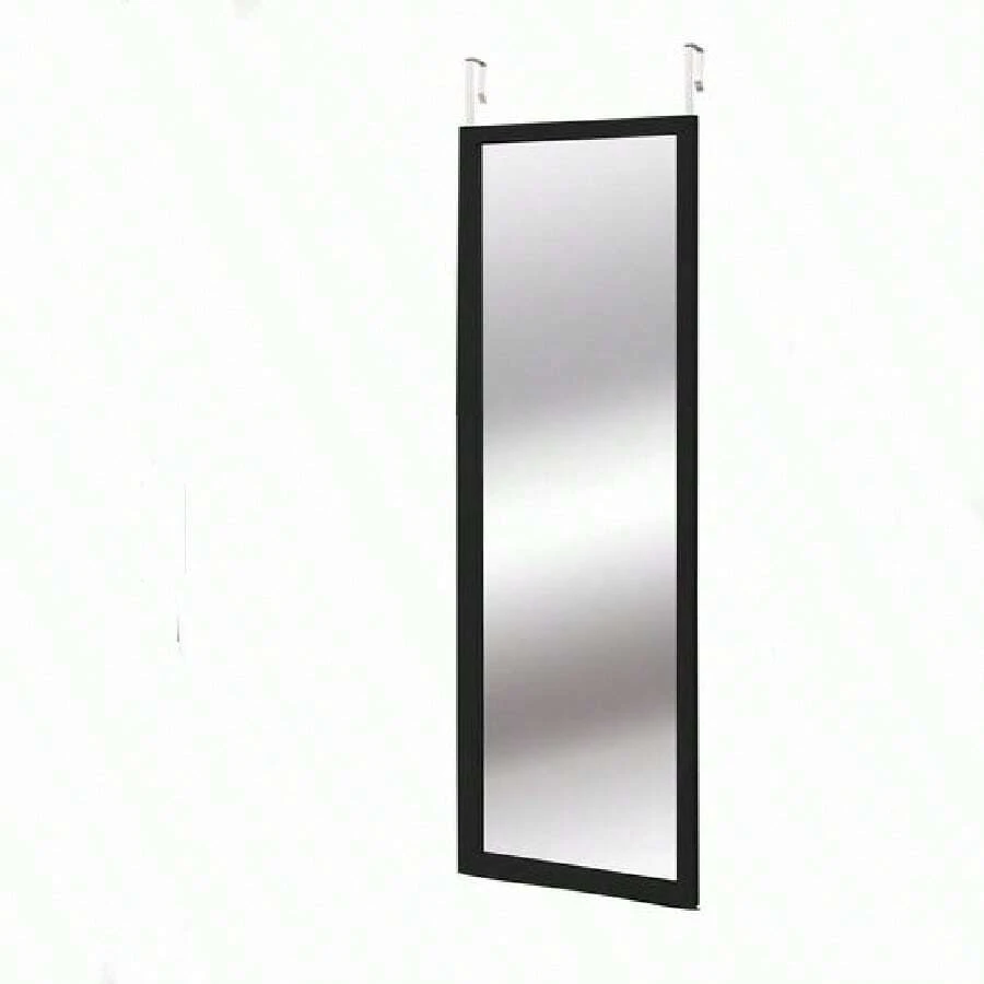 Door Mirror 30x120cm Black, White, Wood, Perfect To Have In Your Bedroom, Bathroom And Dressing Room - 黑色 - 查看 1