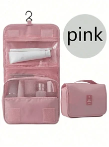 1pc Multifunctional Cosmetic Organizer Bag, Waterproof Travel Toiletry Bag, Hanging Bathroom Storage Bag, Makeup Brush Holder, Accessory Case, Suitable For Cosmetics, Electronics, Clothes, Shoes, Skincare Products Summer Travel, Vacation Home Bathroom Decor Holiday Makeup Organizer Bathroom Accessories Back To School