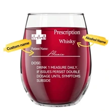 1 Piece Personalized Fun Ingredient Bourbon Wine Glass, Personalized Custom Name + Wine Name Wine Glass Wine Glass Water Cup Coffee Cup Wine Glass Father's Day Gift For Grandpa And Dad Gift For Drinkers, Exclusive Gift - Transparent - View 9
