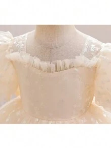 Young Girl Dress Princess Dress, Printed Puffy Dress Party Party Dress