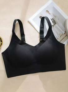 3pcs Minimizing Big Cup Adjustable Full Coverage Bras For Women, Preventing Sagging, Wireless Plus Size, Thin