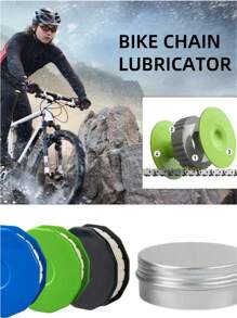 Bike Chain Oiler Tool, Lubrication & Maintenance Device With Roller For Lubricating Bicycle Chains - Multicolor - View 2