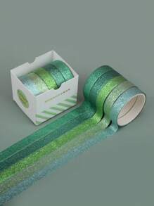 5 pièces Ruban washi design métallique