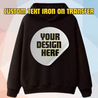 Custom Text Iron On Transfer, Make Your Own DTF, Ready To Print, Family Picture Decal, Custom Text Heat Transfer, Birthday Custom Text DTF