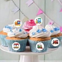 500PCS Small Train Stickers Roll Vinyl Aesthetics Stickers For Scrapbooking, Diary, Laptop, Bumper, Skateboard, Water Bottle, Computer, Phone, Cartoon, Hard Hat, Car Stickers And Decals