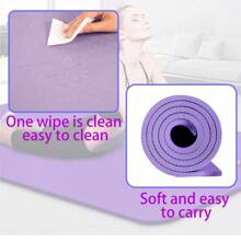 DDCAQIOUA Verdickte rutschfeste Yoga Matte, Hochdichte Fitness Matte, geeignet für Yoga, Pilates, Gymnastik Latex Yoga Matte