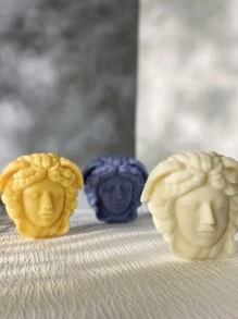 1 pezzo Stampo in silicone per candele a forma di testa di Medusa