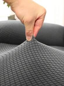 1 bucată Jacquard pluș, anti-murdar, anti-praf, cu gheare de pisică, pentru fotoliu, potrivit pentru casă, dormitor, sufragerie, sufragerie - Gri inchis - Vizualizare 2