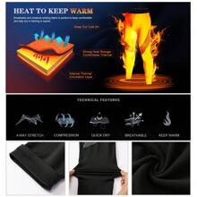 MEETHOO Pantalones térmicos para hombre, capa base de esquí de invierno, calzoncillos largos, mallas de compresión para clima frío para retención de calor, capa base deportiva con forro polar para ciclismo, yoga, baloncesto, fútbol, regalo de Navidad para hombres
