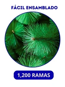 Christmas Tree 2.10 Meters High With 1,200 Branches - 綠色 - 查看 3