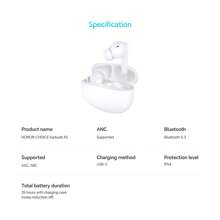 Honor Choice Earbuds X5, ANC TWS Earbuds, 35 Hours Battery Life, Bluetooth 5.3 Stable Connection, Balanced And Clear Sound - 白色 - 查看 9