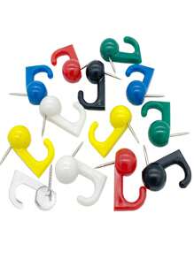 100pcs/Box Colorful Tacks For Cork Board With Transparent Head, Suitable For Painting Back To School,Back To School,School Supplies