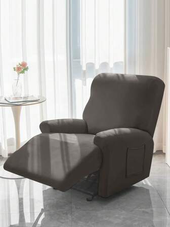 Kombinationssats: Milk Silk Solid Color Stretch Heltäckande Universal Sofföverdrag, Modernt Minimalistiskt Hem Sovrum Vardagsrum Massagestol Sofföverdrag, Damm/Smuts/Rapsäker