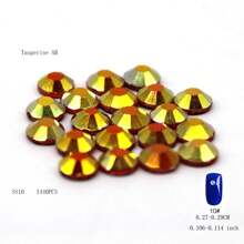 288 piezas/1440 piezas Rhinestones fluorescentes SS6-SS16 neón, cristal brillante súper Strass de vidrio para aplicar con plancha en telas, prendas y decoración de uñas DIY