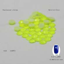 288 piezas/1440 piezas Rhinestones fluorescentes SS6-SS16 neón, cristal brillante súper Strass de vidrio para aplicar con plancha en telas, prendas y decoración de uñas DIY