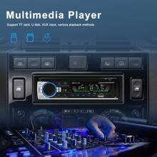 1 Din 12V Universal Car Radio Auto Car Stereo Built-In Remote Control AUX USB MP3 Multimedia Player/CD/SD/FM Hands-Free Calls