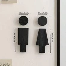 Charmantes hölzernes Badezimmer Schild: Klassischer Stil, wandmontiert, federlos, geeignet als Heimdekoration, ideales Geschenk