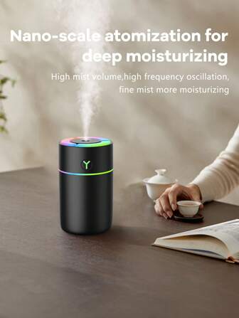 车载电动空气扩散器香薰汽车出风口加湿器雾化香薰车载空气清新剂去除异味汽车配件 230ML 家用空气加湿器净化器香薰机汽车 USB 超声波自动喷雾器香薰扩散器办公室加湿器 LED 灯内饰配件