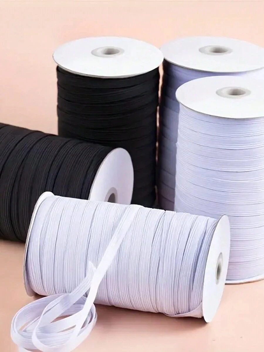 196.8 Inch Elastic Band - Multipurpose Flat Rubber Ribbon Suitable For ...