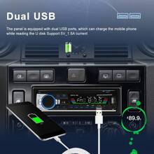 1 Din 12V Universal Car Radio Auto Car Stereo Built-In Remote Control AUX USB MP3 Multimedia Player/CD/SD/FM Hands-Free Calls