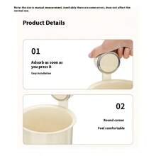 Suction Cup Reusable Facial Tissue Holder Wall Mount Storage Box, Bathroom Tissue Paper Towel Dispenser - Multicolor - View 8