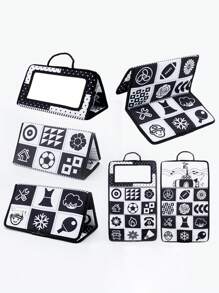 Espejo de juguete para tiempo de barriga, espejo de piso plegable, juguete educativo temprano Montessori - Para el desarrollo del bebé - Plástico duradero - Regalo perfecto para recién nacidos