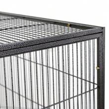 53" Large Parrot Bird Cage Bird Finch Feeder Stand Bird Lovers Metal Wheels