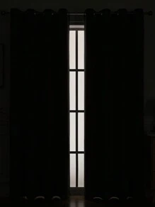 1块纯色窗帘布。这款窗帘可以遮挡阳光和紫外线，抵御夏季酷暑和冬季寒冷，平衡室温，并降低能源成本。它还能降低外部噪音，保护您的隐私，营造良好的工作和睡眠环境。每块窗帘顶部有6-8个银色金属索环。易于与标准窗帘杆搭配使用。易于悬挂和顺滑滑动。适用于办公室、卧室和客厅。 - 深灰色 - 查看 5