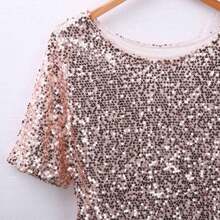 Plus Size Basic Tops - Gold - View 5