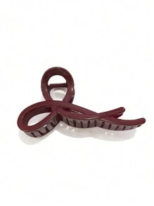 1个女士渐变透明蝴蝶结爪形发夹，大号，优雅可爱，适合校园、派对、舞会和日常佩戴，情人节礼物，发夹，发卡，发夹，抓发夹，秋冬季女士发饰，适合度假装扮，女士情人节礼物，夏季海滩 - 紅色 - 查看 6