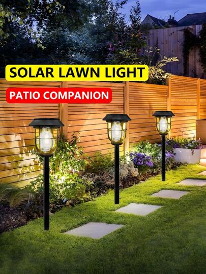 Solar Lights Outdoor Waterproof, 1/2/3/6 Packs LED Solar Garden Lights, Solar Pathway Light Outdoor For Walkway, 1/2/3 Packs Warm White Solar Garden Path Lighting,Solar Lights For Outside, High Lumen Bright Up To 12Hrs, Auto On/Off, 3500K,Garden Decor For Yard, Patio, Landscape, Planter, Walkway (Warm White)