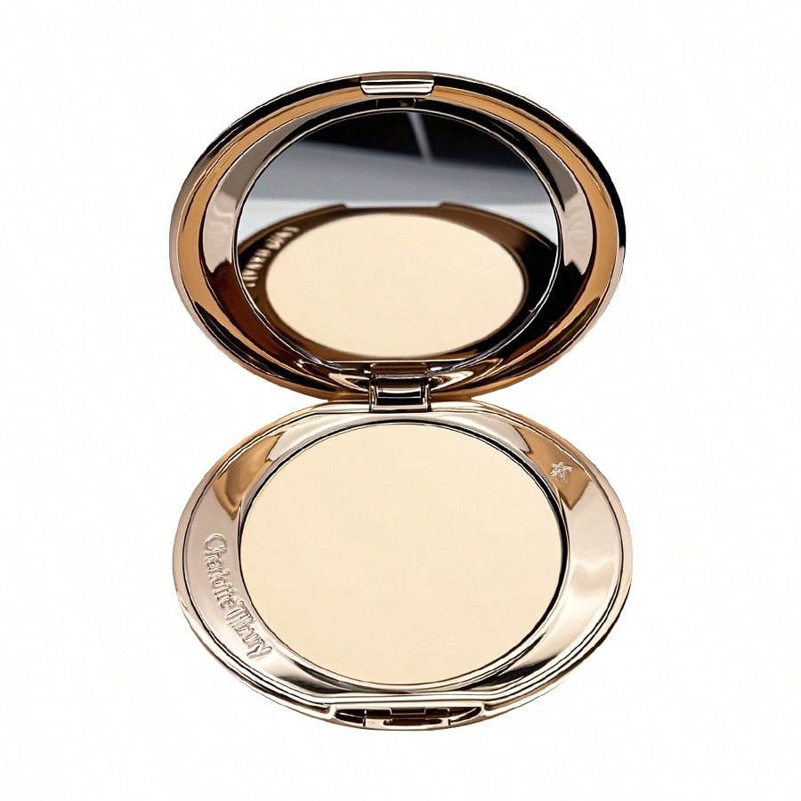 Charlotte Tilbury Airbrush Flawless Finish Powder, 1 Fair, 8g/0.28oz Ultra-Fine, Lightweight Setting Powder For A Flawless Airbrushed Look Instantly Blurs Imperfections And Fine Lines Long-Lasting Matte Finish With A Soft-Focus Effect Suitable For