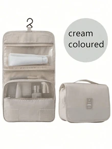 1pc Multifunctional Cosmetic Organizer Bag, Waterproof Travel Toiletry Bag, Hanging Bathroom Storage Bag, Makeup Brush Holder, Accessory Case, Suitable For Cosmetics, Electronics, Clothes, Shoes, Skincare Products Summer Travel, Vacation Home Bathroom Decor Holiday Makeup Organizer Bathroom Accessories Back To School