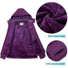 CAMEL CROWN Abrigo de invierno para mujer impermeable, chaqueta para esquí con forro térmico a prueba de viento para nieve, lluvia, actividades al aire libre, senderismo y montaña