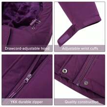 CAMEL CROWN Abrigo de invierno para mujer impermeable, chaqueta para esquí con forro térmico a prueba de viento para nieve, lluvia, actividades al aire libre, senderismo y montaña